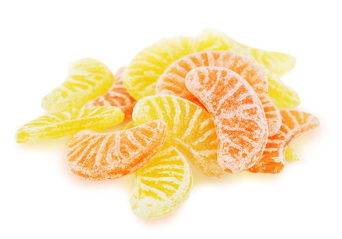Bonbons Tranches Orange et Citrons